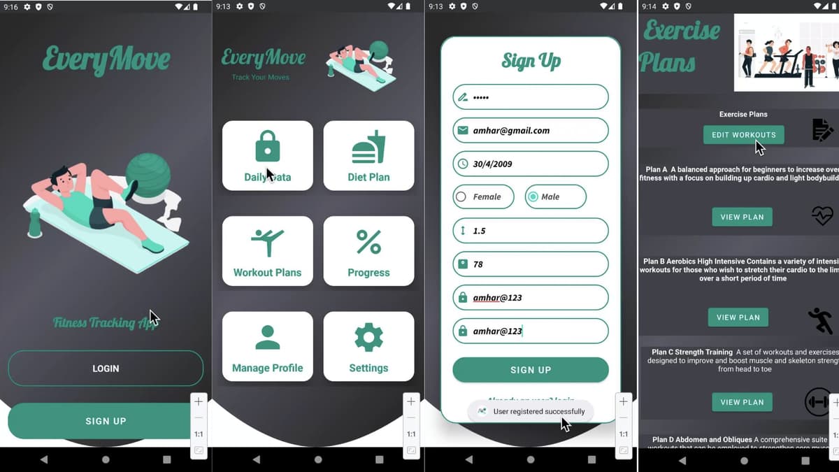 Every Move – Fitness Tracker App for Android