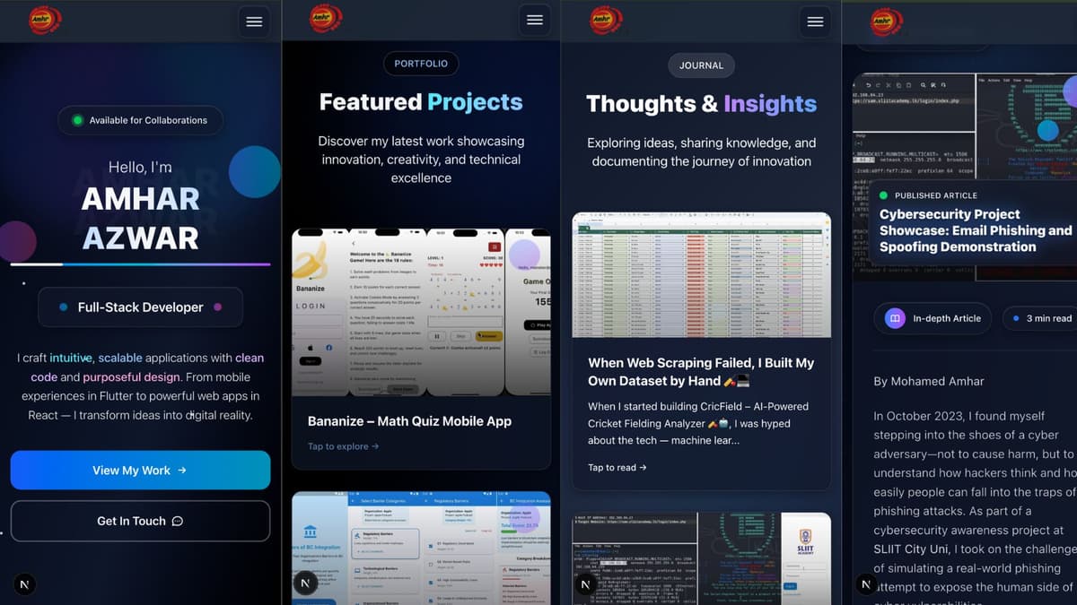 Professional Portfolio Website