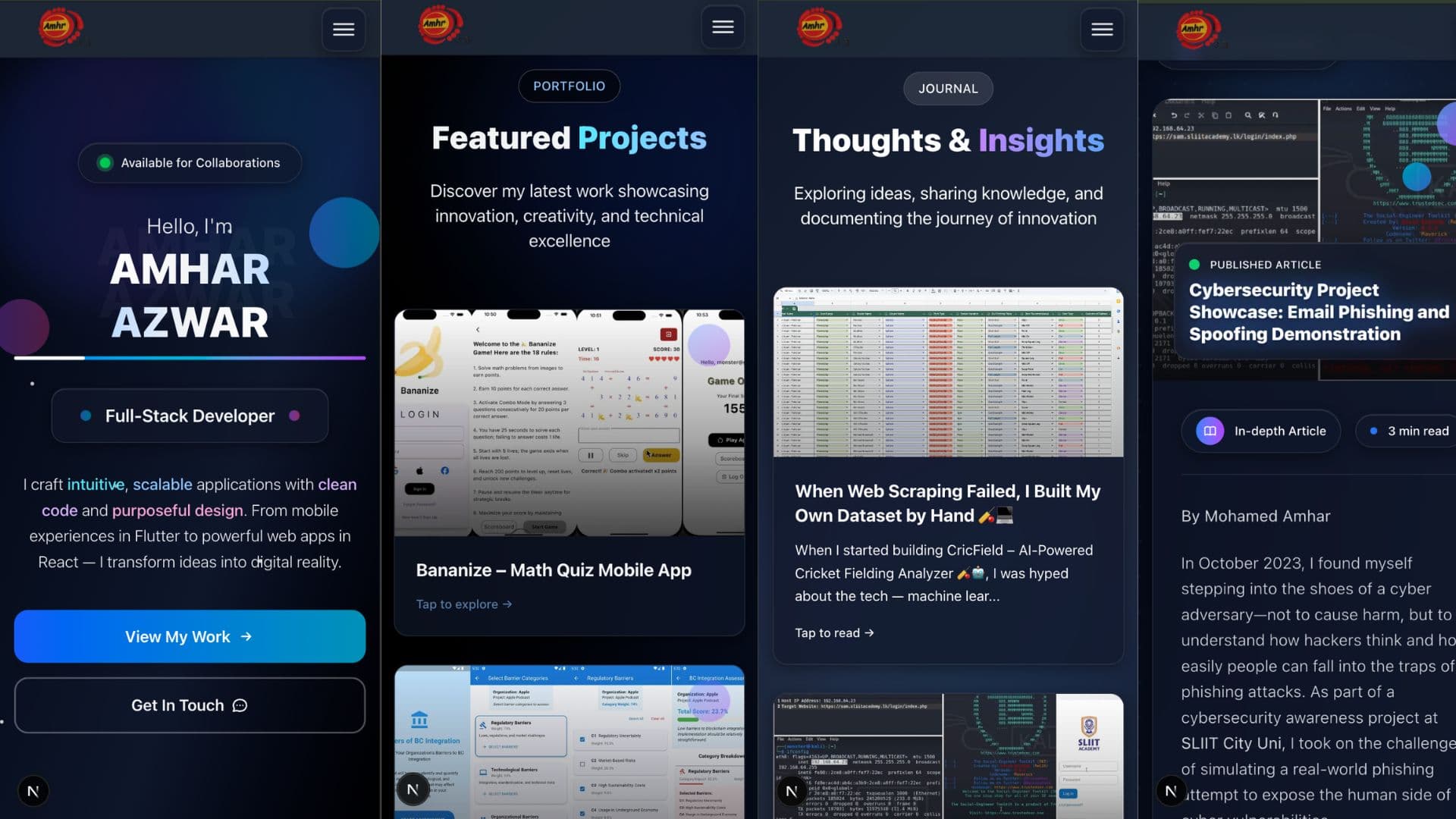 Professional Portfolio Website
